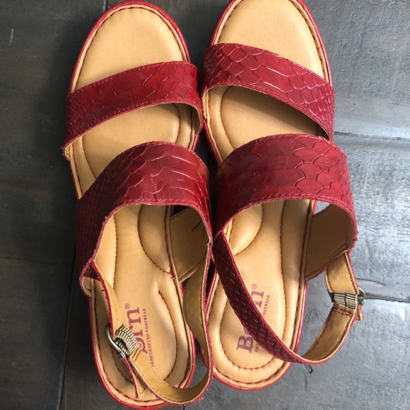 Born red woman heels sandals - Picture 5 of 10